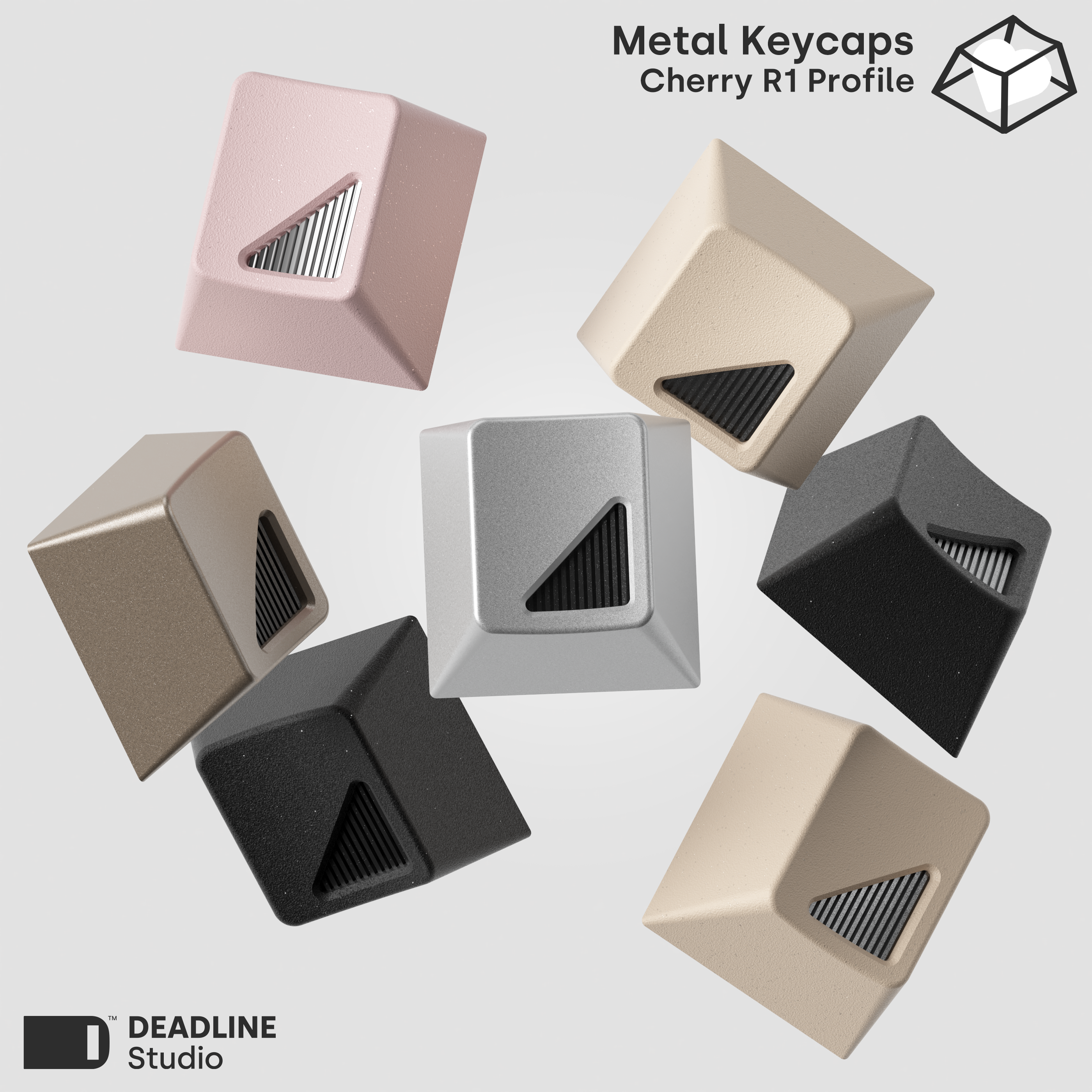 【 in stock】DEADLINE Tri Metal Nested Structure Keycaps