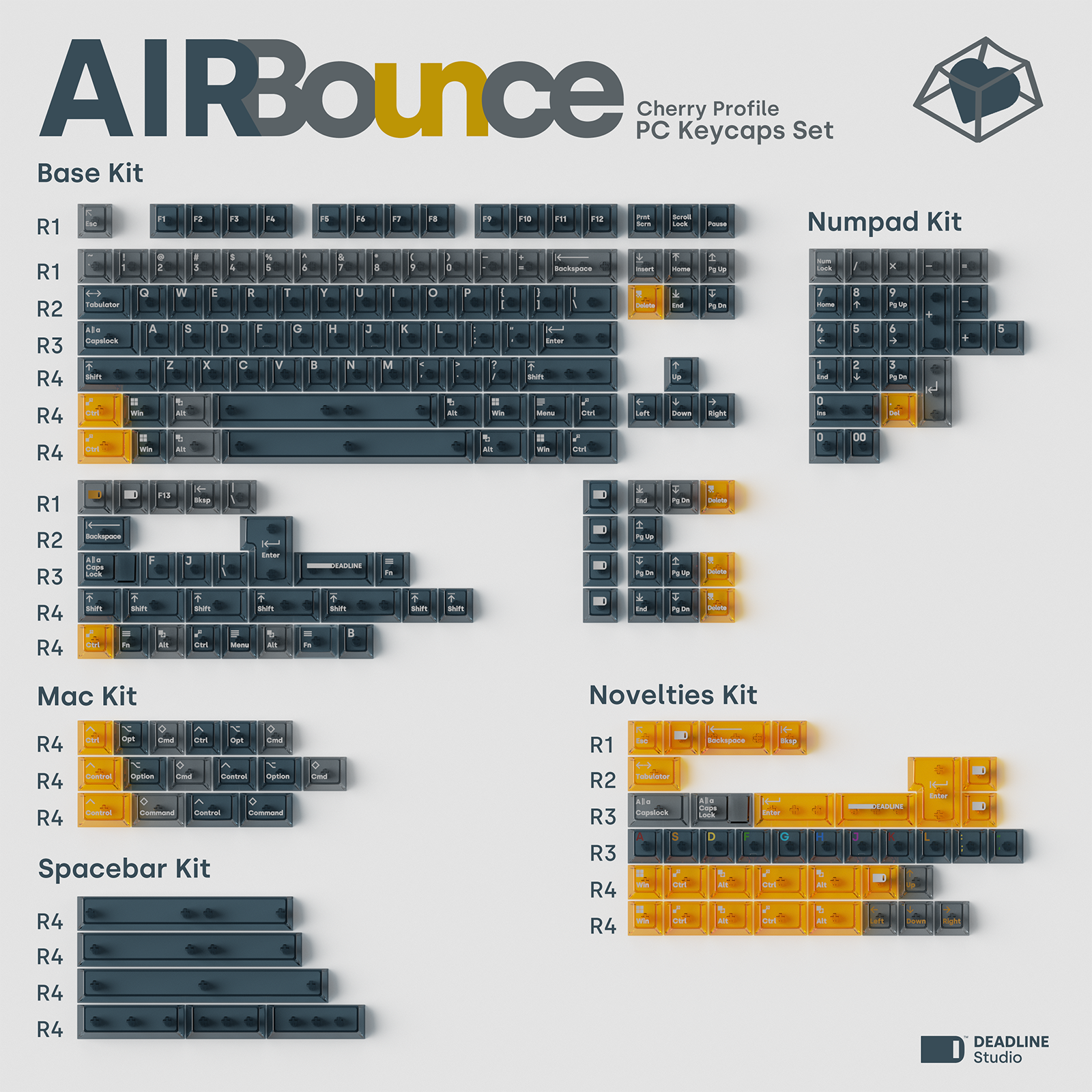【 in stock】Deadline Air Bounce PC Keycaps