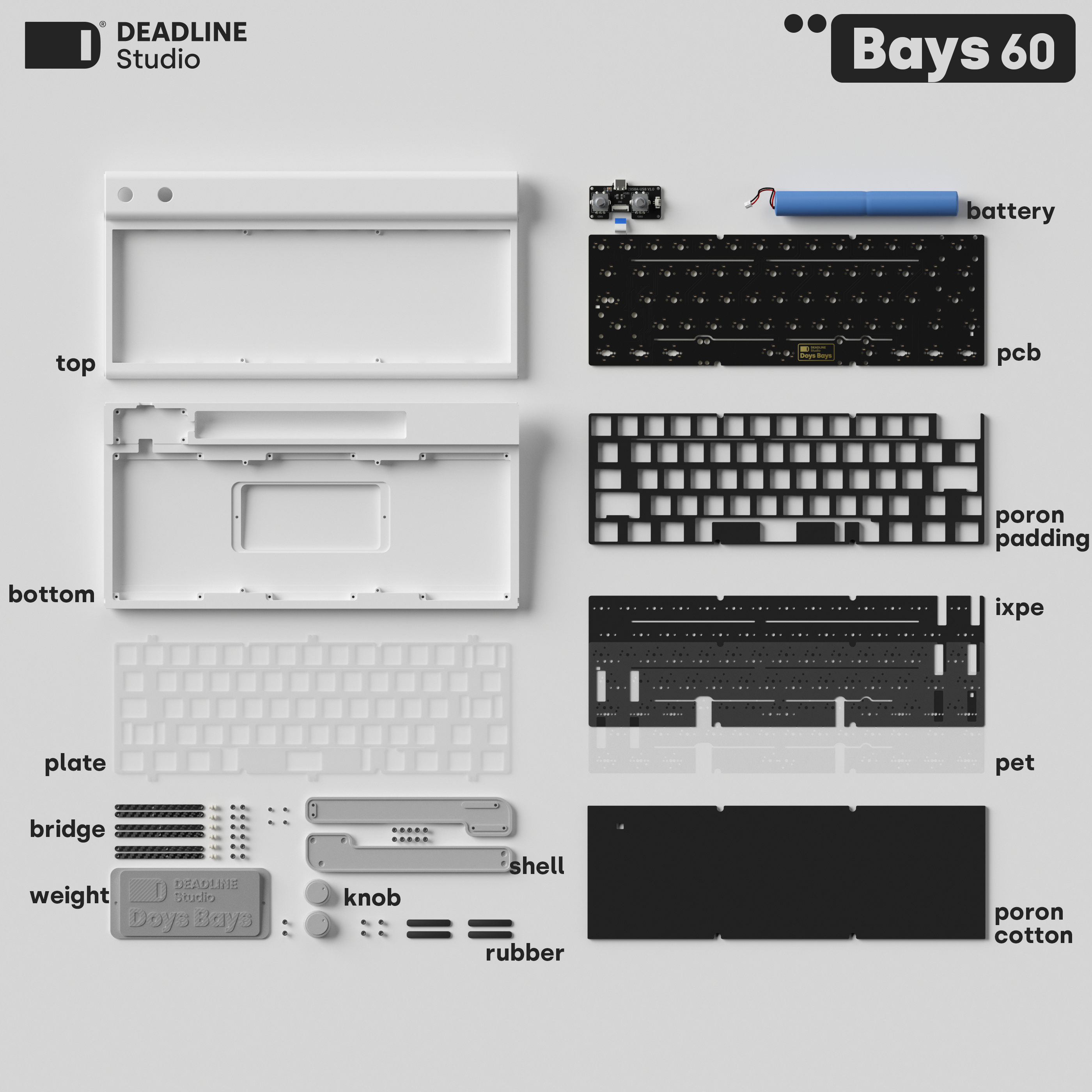 [IN STOCK] DEADLINE Studio「Bays 60」 //  keyboard set