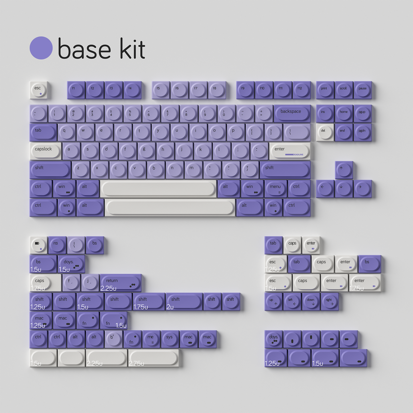 【 in stock】Deadline DOYS Milkit.taro  PC Keycaps