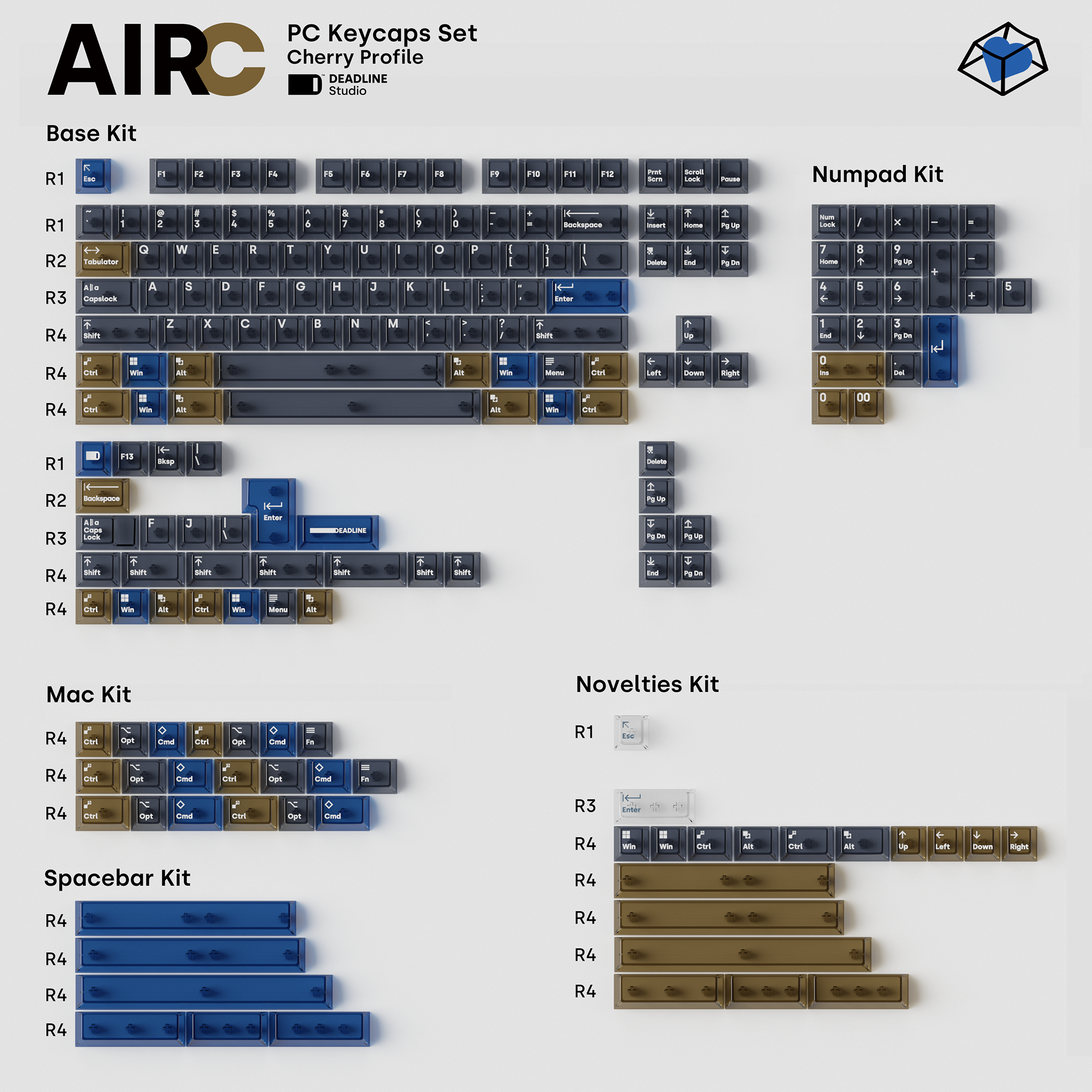 Deadline AirC PC Keycaps